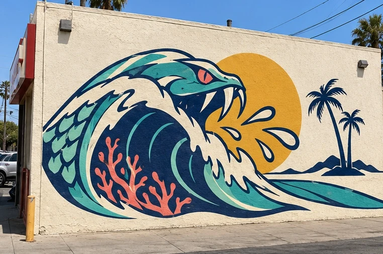 Coral Venom mural visualization